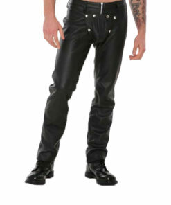 Leather Biker Pants Mens & Mens Black Leather Trousers are stylish.