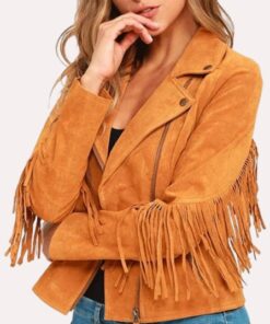 Brown Suede Leather Jacket