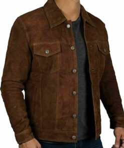 Leather jacket brown