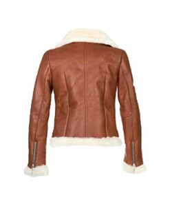 Leather Bomber Jacket womens